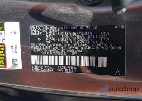 2011 Toyota Sienna Le из США, поврежденный, VIN 5TDJK3DC2BS002613